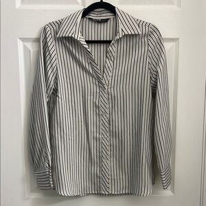 Classic Black and White Striped Shirt